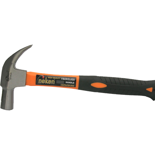 CLAW HAMMER WITH FIBER CLASS HANDLE