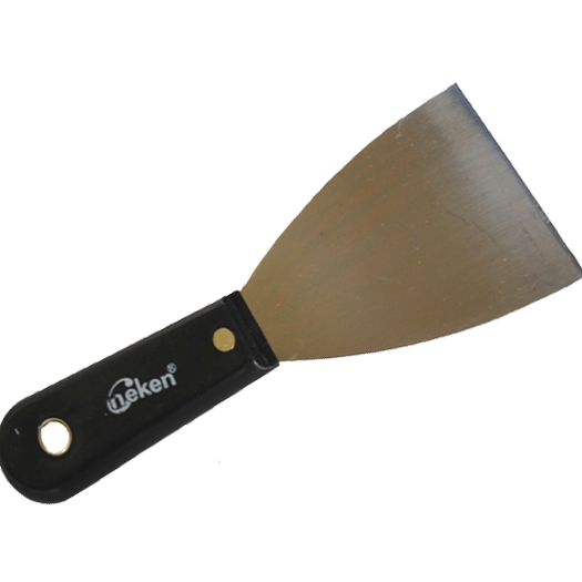 SCRAPER WITH PLASTIC HANDLE