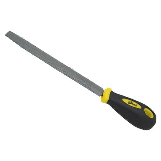 HALF ROUNDWOODER FILE W/H PLASTIC HANDLE