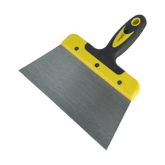 SCRAPER WITH PLASTIC HANDLE