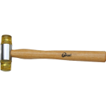 PLASTIC MALLET W/WOODEN HANDLE