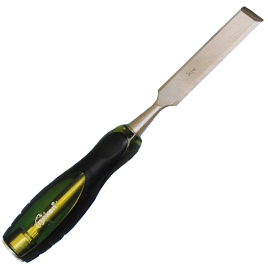 DUAL COLOR FIRMER CHISEL WITH PLASTIC HANDLE