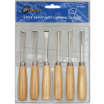 6 PIECE HEAVY DUTY CARVING CHISELS